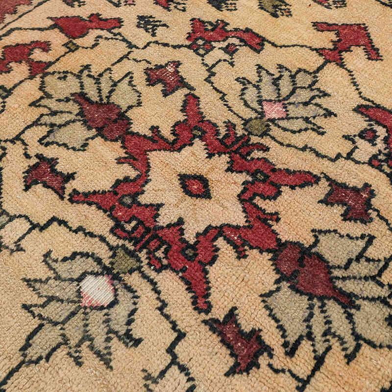 Alfombra Vintage Turca Anudada a Mano - 132 cm x 246 cm - K0072961