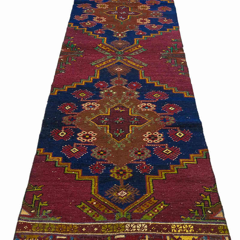 Alfombra Turca Vintage De Pasillo - 84 cm x 310 cm - K0072964