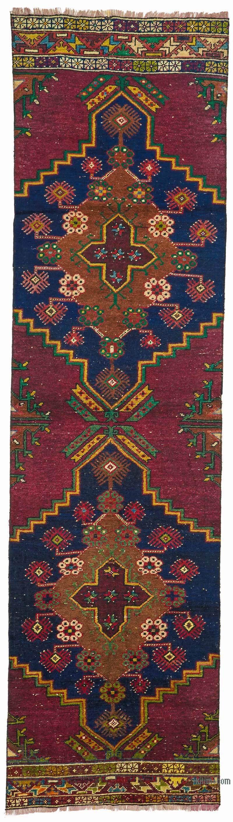 Alfombra Turca Vintage De Pasillo - 84 cm x 310 cm - K0072964