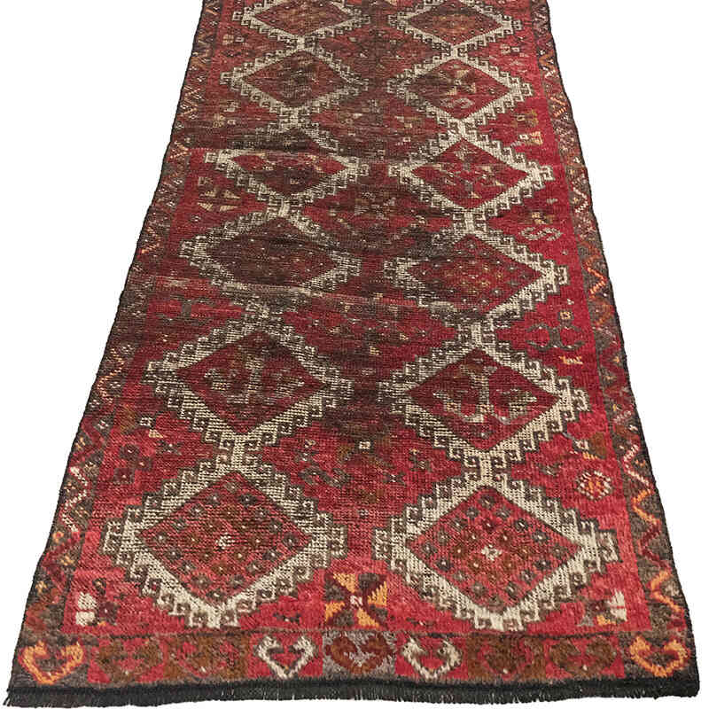 El Dokuma Vintage Halı - 90 cm x 202 cm - K0072968