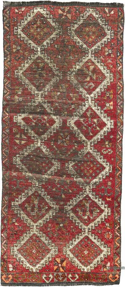 Vintage Turkish Hand-Knotted Rug - 2' 11" x 6' 8" (35" x 80")