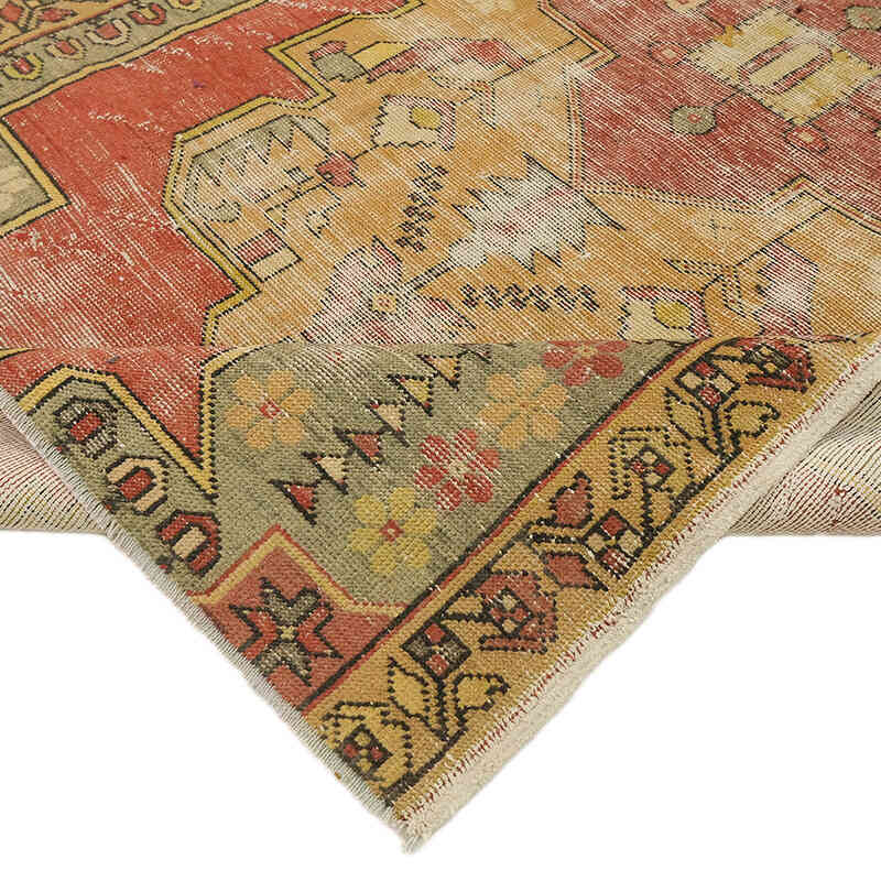 Alfombra Vintage Turca Anudada a Mano - 132 cm x 220 cm - K0072969