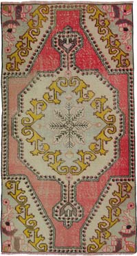El Dokuma Vintage Halı - 110 cm x 198 cm