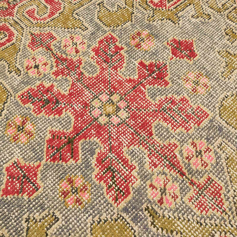 Vintage Turkish Hand-Knotted Rug - 3' 8" x 7' 1" (44" x 85") - K0072974