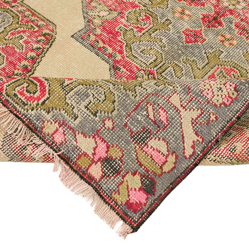 Vintage Turkish Hand-Knotted Rug - 3' 8" x 7' 1" (44" x 85") - K0072974