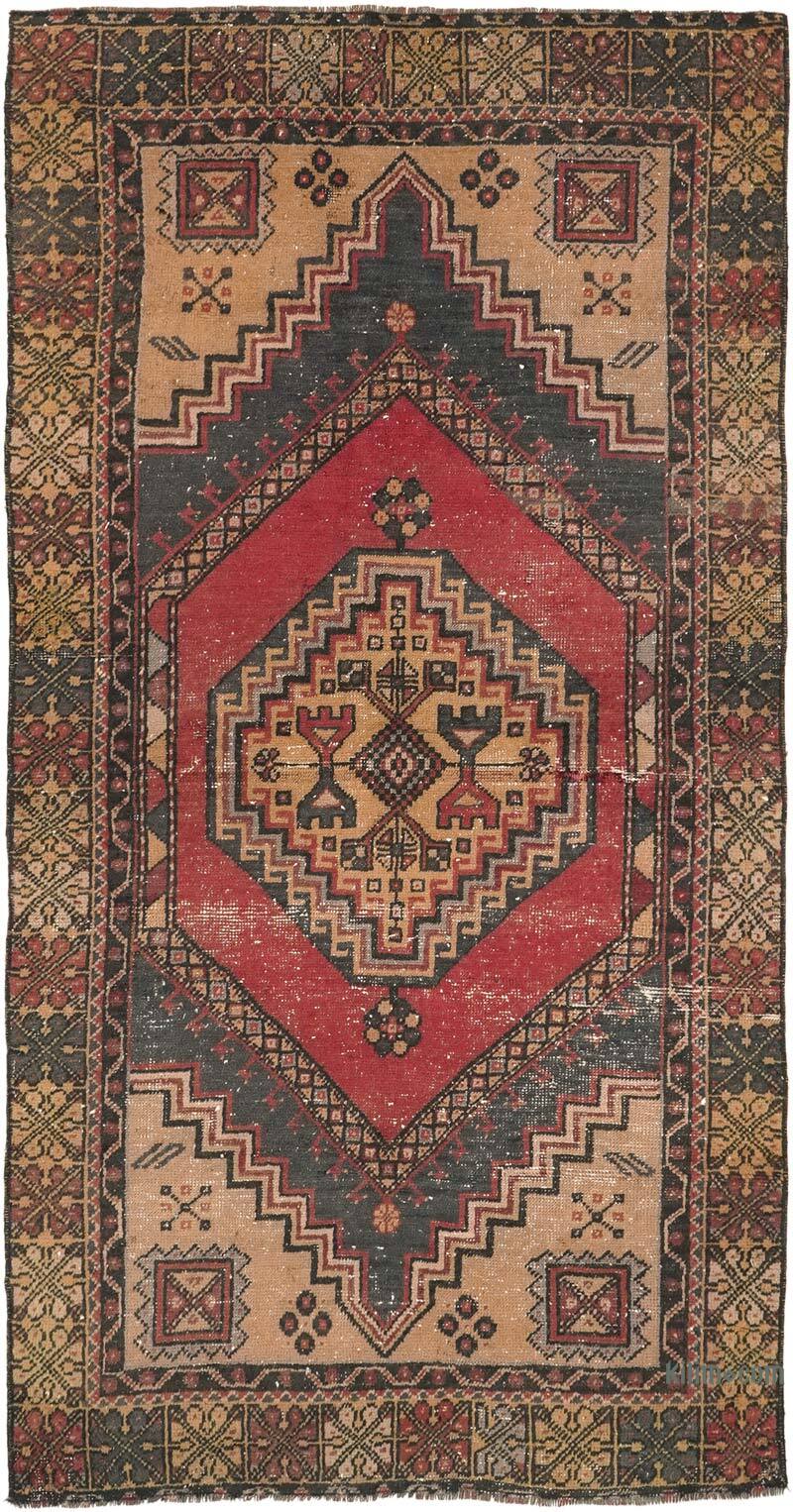 Vintage Turkish Hand-Knotted Rug - 3' 2" x 6'  (38" x 72") - K0072977
