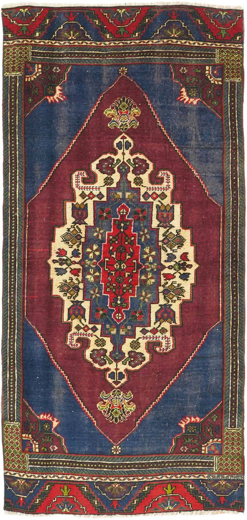 Vintage Turkish Hand-Knotted Rug - 3' 2" x 6' 7" (38" x 79") - K0072983