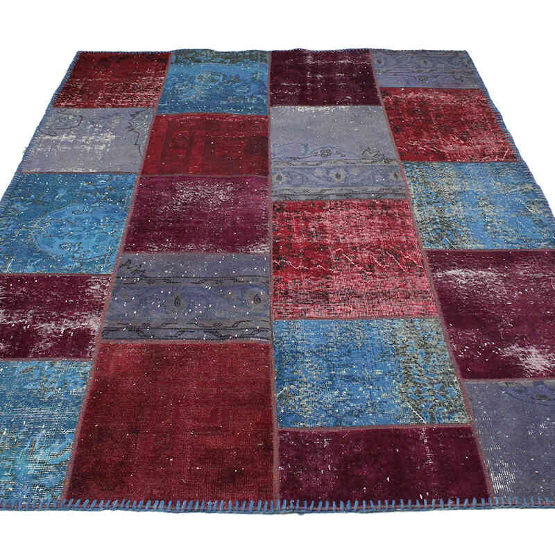 Patchwork El Dokuma Halı - 172 cm x 241 cm - K0072991