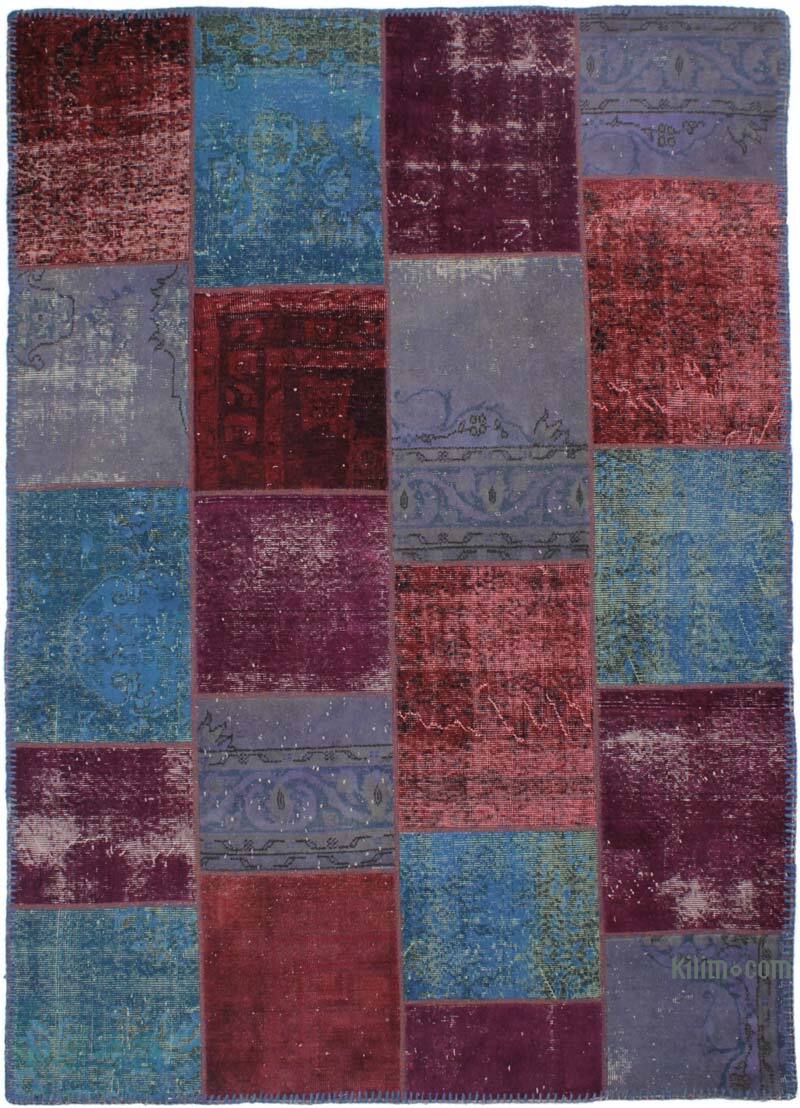 Patchwork El Dokuma Halı - 172 cm x 241 cm - K0072991
