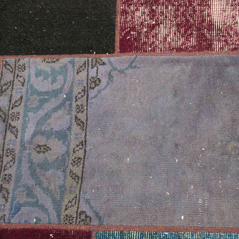 Patchwork Hand-Knotted Turkish Rug - 5' 8" x 8'  (68" x 96") - K0072996