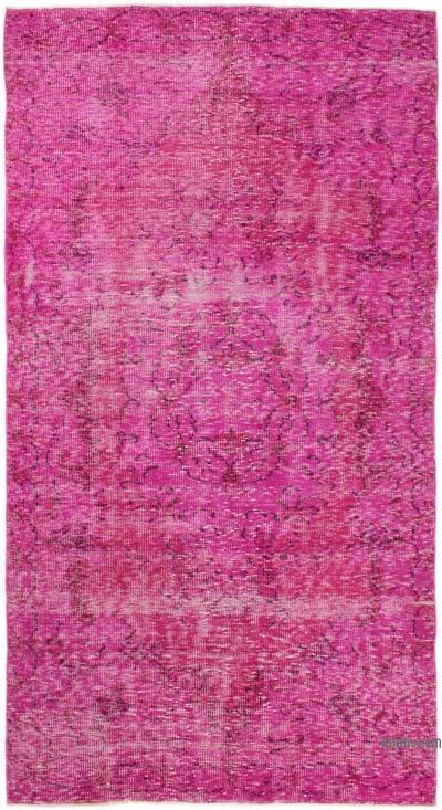 Alfombra Turca Vintage Sobre-teñida - 148 cm x 277 cm