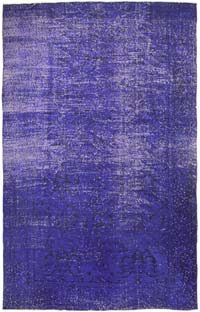 Boyalı El Dokuma Vintage Halı - 208 cm x 329 cm