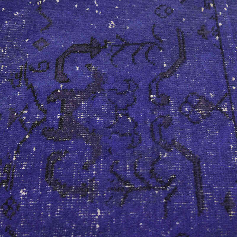 Over-dyed Vintage Hand-Knotted Turkish Rug - 6' 10" x 10' 10" (82" x 130") - K0073013