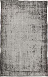 Over-dyed Vintage Hand-Knotted Turkish Rug - 5' 6" x 8' 11" (66" x 107")