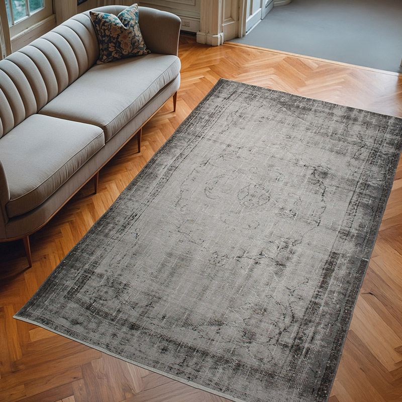 Alfombra Turca Vintage Sobre-teñida - 167 cm x 272 cm - K0073016