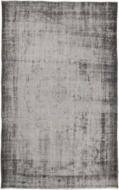 Boyalı El Dokuma Vintage Halı - 167 cm x 272 cm