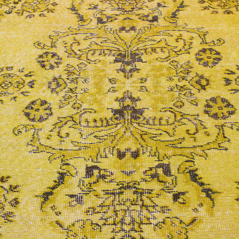 Boyalı El Dokuma Vintage Halı - 174 cm x 345 cm - K0073017
