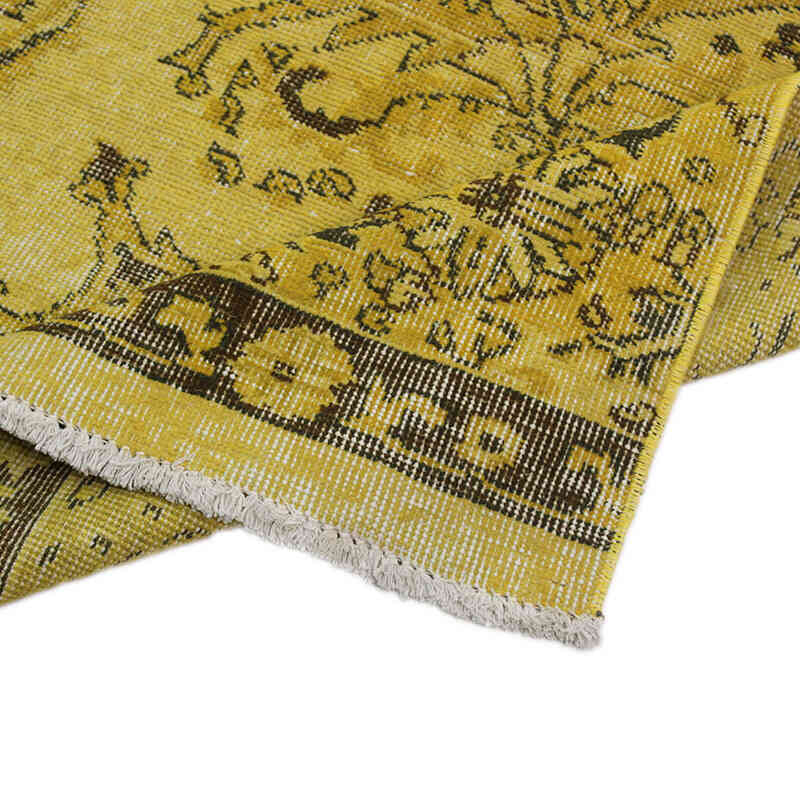 Boyalı El Dokuma Vintage Halı - 174 cm x 345 cm - K0073017