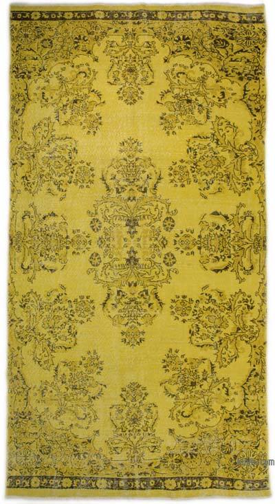 Alfombra Turca Vintage Sobre-teñida - 174 cm x 345 cm