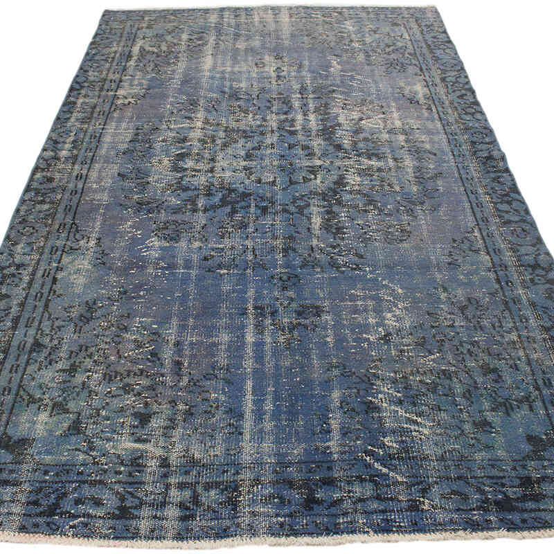Alfombra Turca Vintage Sobre-teñida - 162 cm x 278 cm - K0073020