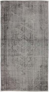 Boyalı El Dokuma Vintage Halı - 142 cm x 275 cm