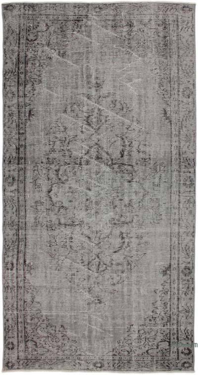 Alfombra Turca Vintage Sobre-teñida - 142 cm x 275 cm