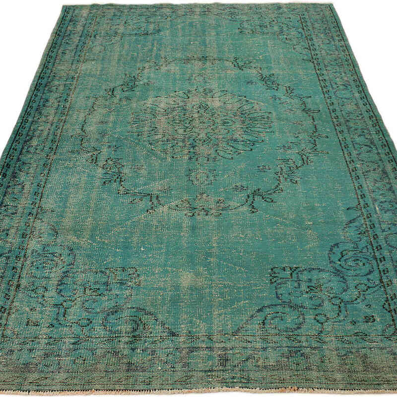 Alfombra Turca Vintage Sobre-teñida - 184 cm x 284 cm - K0073026