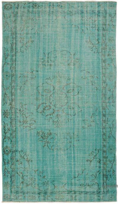 Boyalı El Dokuma Vintage Halı - 167 cm x 292 cm