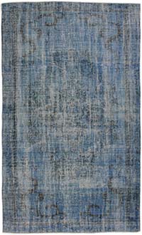 Alfombra Turca Vintage Sobre-teñida - 168 cm x 282 cm