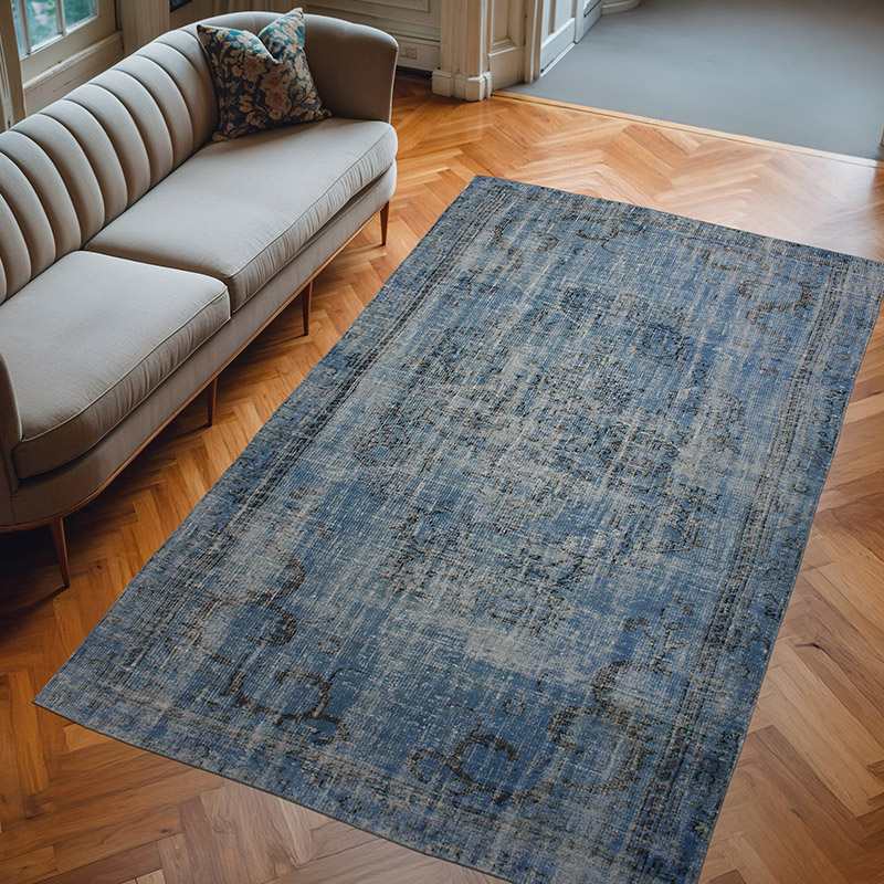 Boyalı El Dokuma Vintage Halı - 168 cm x 282 cm - K0073029
