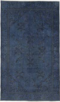 Alfombra Turca Vintage Sobre-teñida - 156 cm x 263 cm