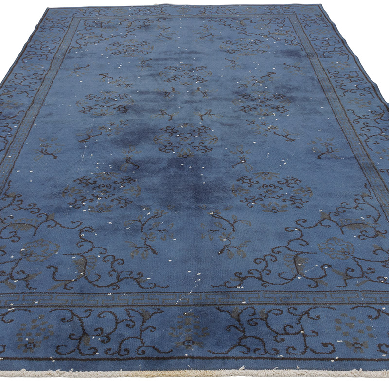 Boyalı El Dokuma Vintage Halı - 156 cm x 263 cm - K0073030