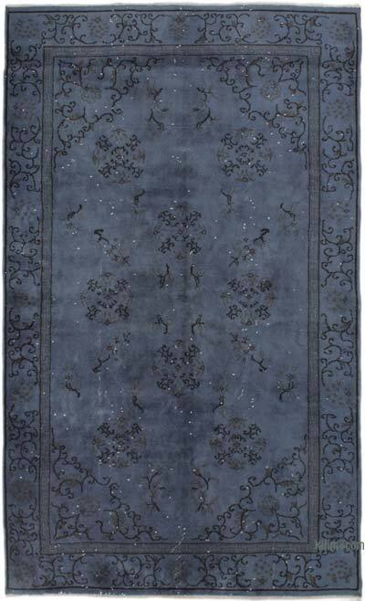 Over-dyed Vintage Hand-Knotted Turkish Rug - 5' 1" x 8' 8" (61" x 104")