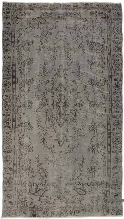 Over-dyed Vintage Hand-Knotted Turkish Rug - 5' 4" x 9' 10" (64" x 118")