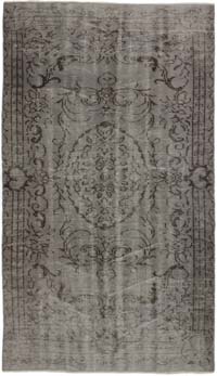 Boyalı El Dokuma Vintage Halı - 138 cm x 238 cm