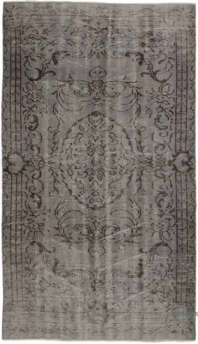 Boyalı El Dokuma Vintage Halı - 138 cm x 238 cm