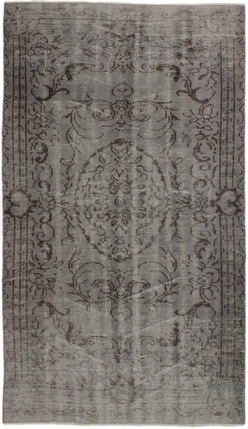 Boyalı El Dokuma Vintage Halı - 138 cm x 238 cm - K0073038