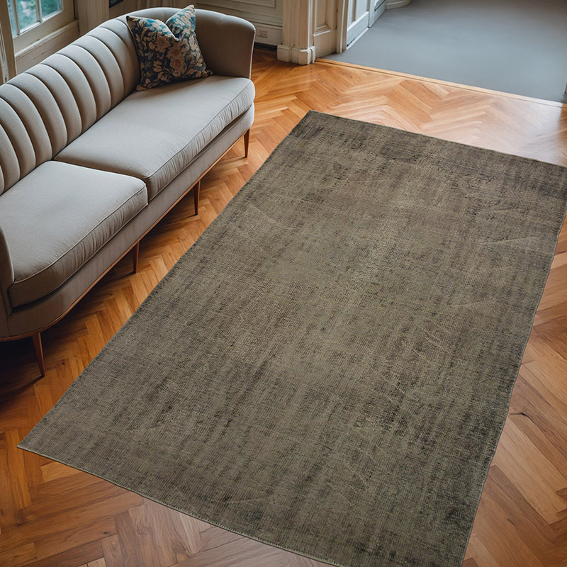 Boyalı El Dokuma Vintage Halı - 195 cm x 313 cm - K0073039