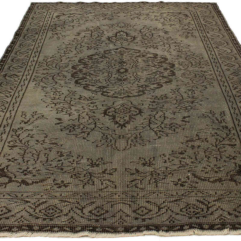 Alfombra Turca Vintage Sobre-teñida - 178 cm x 270 cm - K0073040