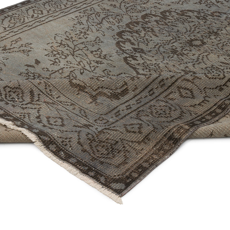 Alfombra Turca Vintage Sobre-teñida - 178 cm x 270 cm - K0073040