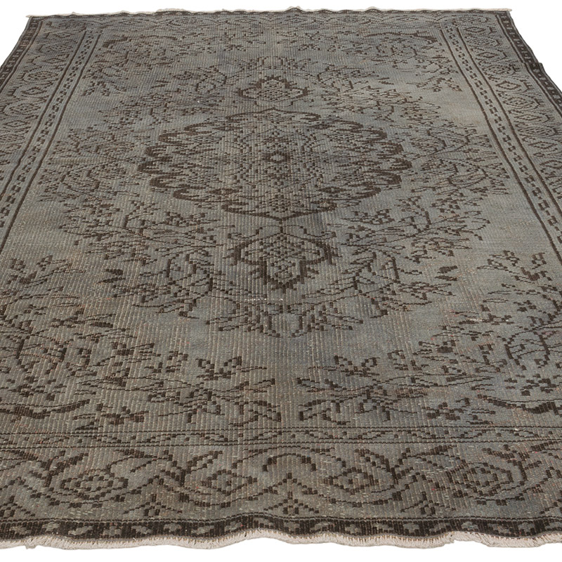 Alfombra Turca Vintage Sobre-teñida - 178 cm x 270 cm - K0073040