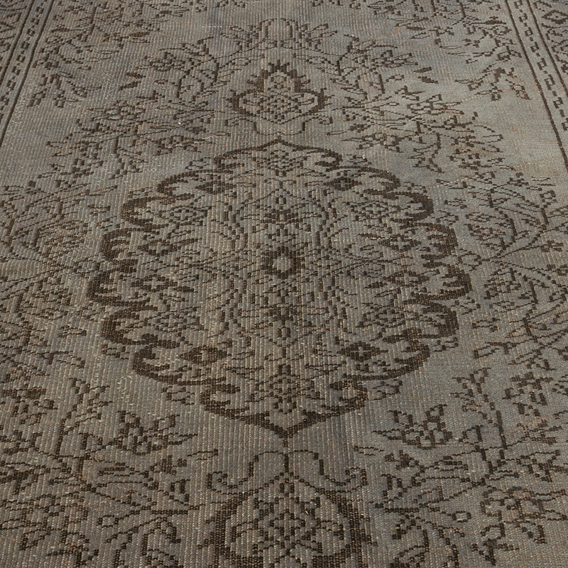 Alfombra Turca Vintage Sobre-teñida - 178 cm x 270 cm - K0073040
