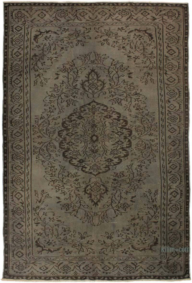 Alfombra Turca Vintage Sobre-teñida - 178 cm x 270 cm - K0073040