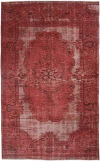 Alfombra Turca Vintage Sobre-teñida - 192 cm x 312 cm
