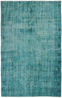 Boyalı El Dokuma Vintage Halı - 172 cm x 275 cm