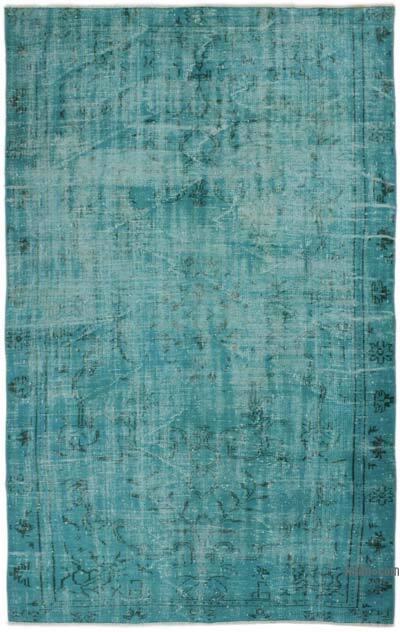 Boyalı El Dokuma Vintage Halı - 172 cm x 275 cm