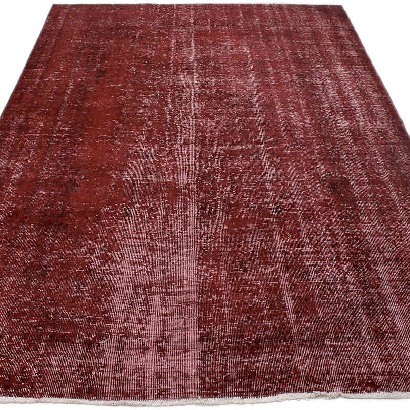 Over-dyed Vintage Hand-Knotted Turkish Rug - 5' 4" x 8' 3" (64" x 99") - K0073052