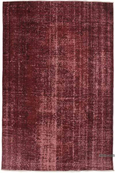 Boyalı El Dokuma Vintage Halı - 162 cm x 252 cm