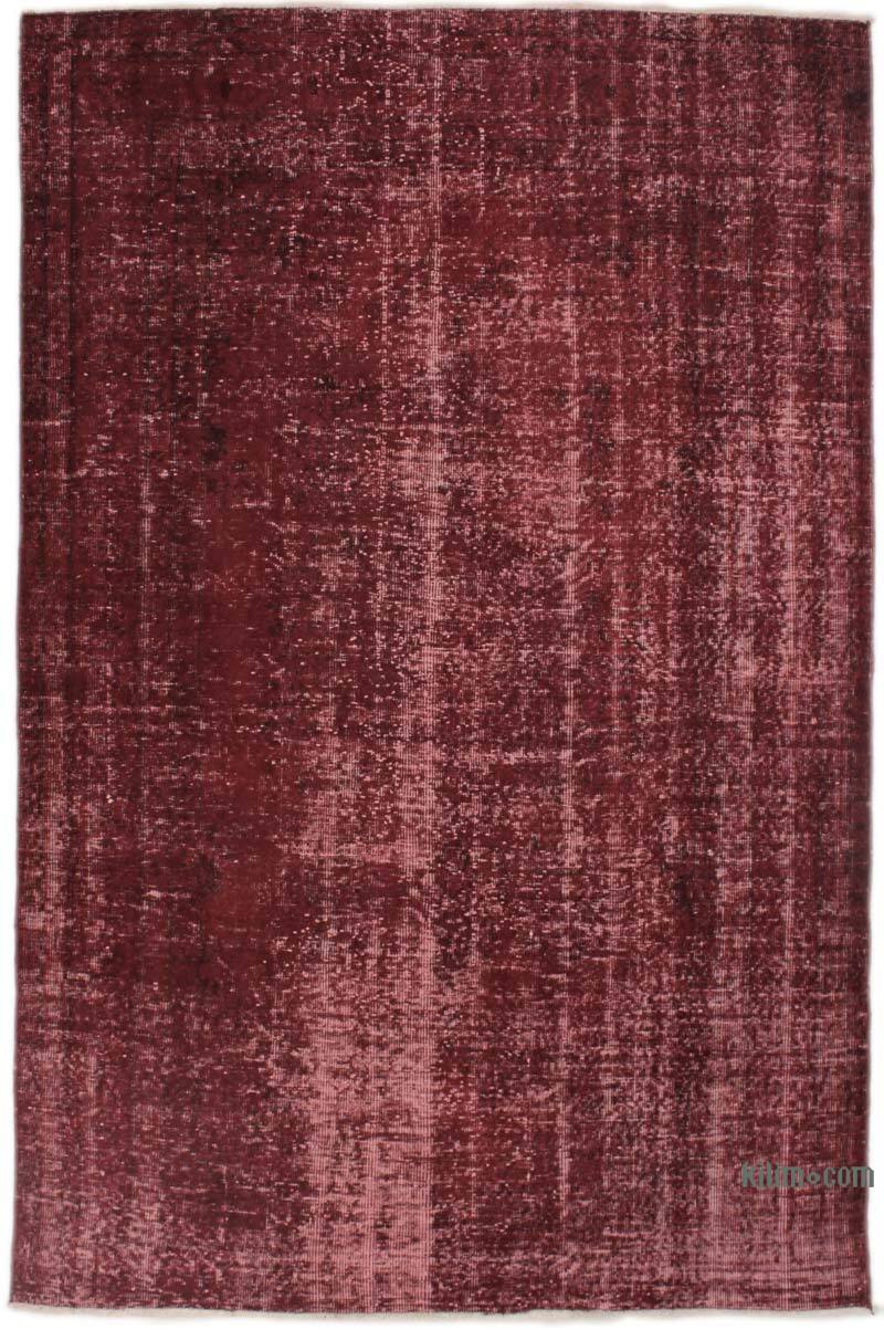 Over-dyed Vintage Hand-Knotted Turkish Rug - 5' 4" x 8' 3" (64" x 99") - K0073052