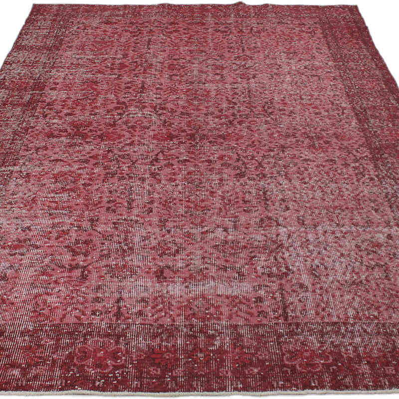 Over-dyed Vintage Hand-Knotted Turkish Rug - 5' 10" x 9' 1" (70" x 109") - K0073053